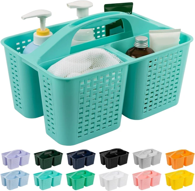 Main image of Home Dorm Shelf Cabinet Storage, Plastic Bath Basket for Soap Shampoo Hair Beauty & Cleaning Supplies, Portable Shower Organizer with Handle