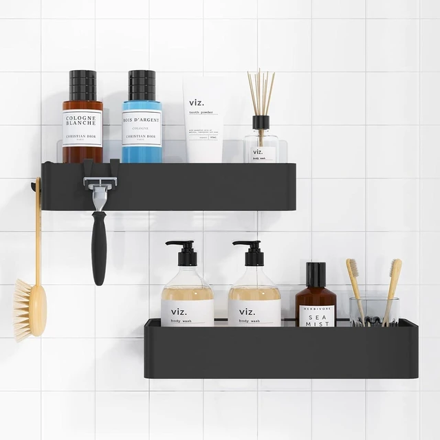 Main image of Modern Bathroom Storage Organizer, Adhesive Shower Caddy