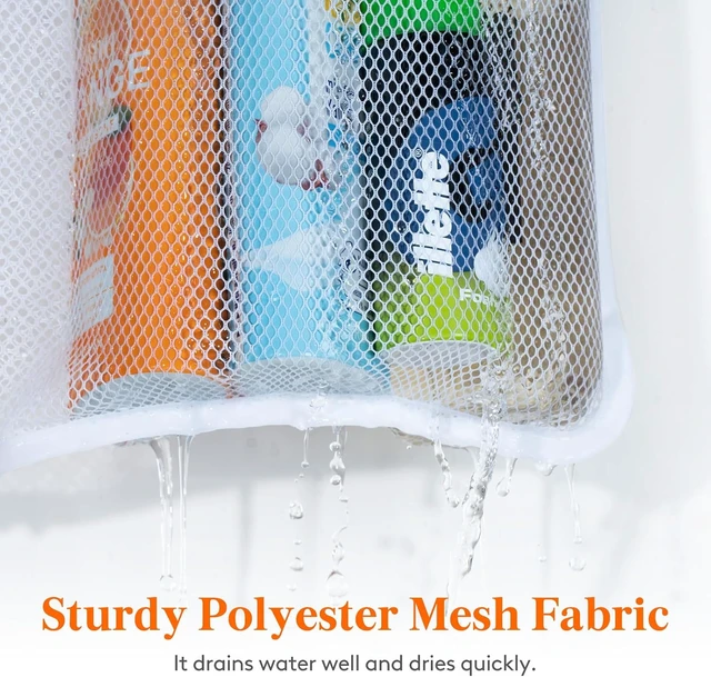 Alt view image 5 of 7 - Hanging Mesh Bathroom Organizer with Multiple Pockets