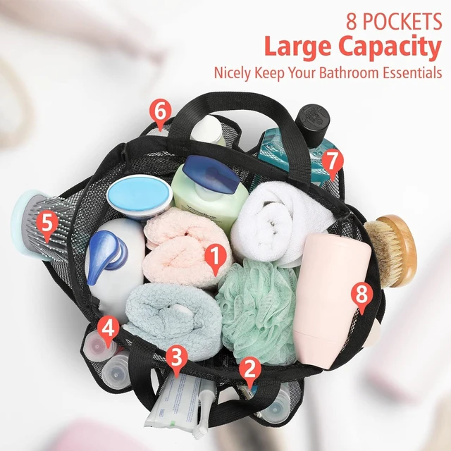 Alt view image 4 of 7 - Portable Mesh Hanging Shower Caddy Organizer for Bathroom