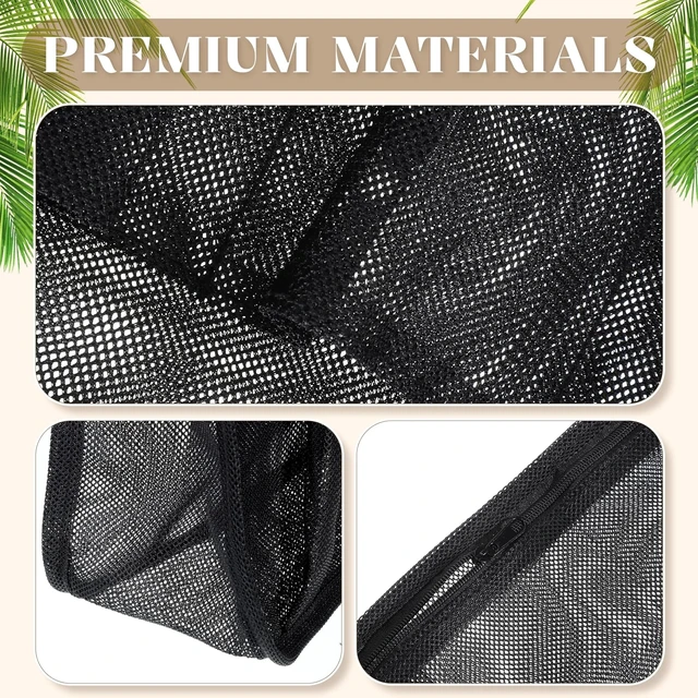 Alt view image 3 of 7 - Large Hanging Mesh Shower Caddy Beach Toiletry Organizer for Gym Dorm Travel Camping Bathroom Essentials