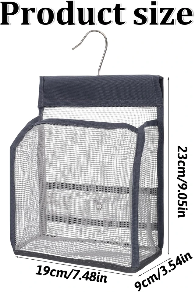 Alt view image 2 of 7 - Bathroom Storage for Dorm Gym Travel RV Swimming, Portable Mesh Hanging Shower Organizer Bag