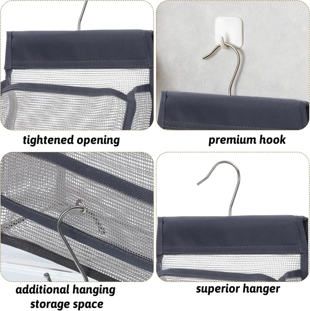 Alt view image 5 of 7 - Bathroom Storage for Dorm Gym Travel RV Swimming, Portable Mesh Hanging Shower Organizer Bag