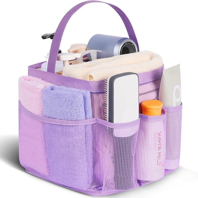 Main image of Gym and Travel, Swimming, Beach, Mesh Portable Shower Caddy with 9-Pocket Large Capacity for College Dorm