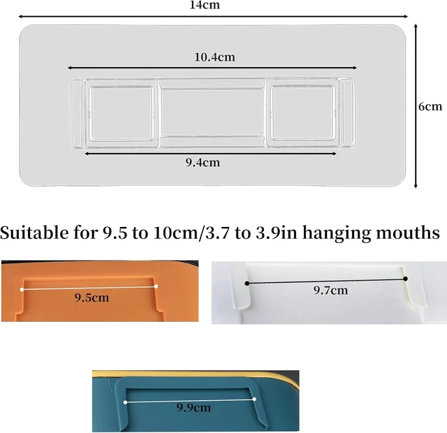 Alt view image 2 of 7 - Adhesive Shower Caddy Refill Pack