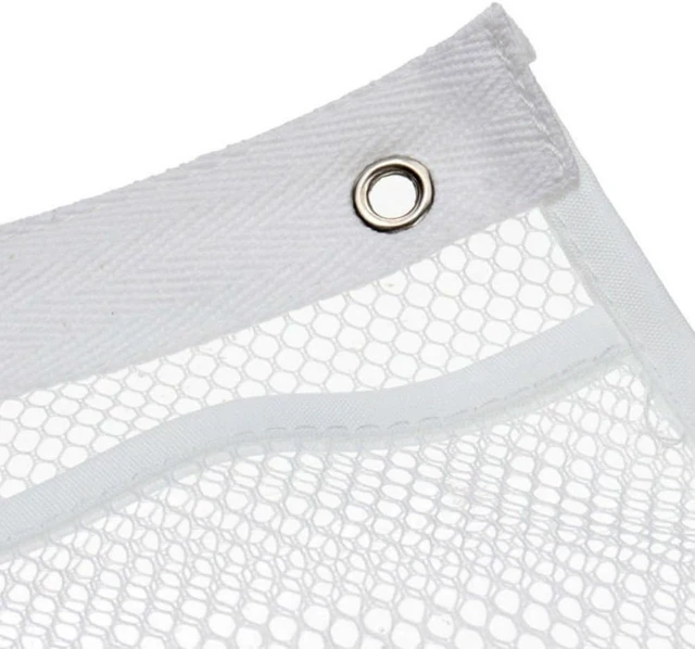 Alt view image 3 of 6 - Quick Dry Mesh Hanging Caddy with Pockets and Shower Curtain Rod Hooks