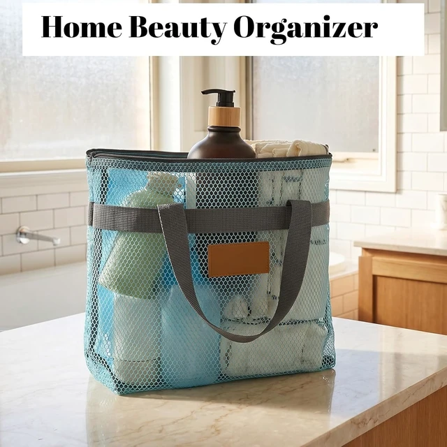 Alt view image 6 of 7 - Dual Pack Portable Mesh Toiletry Shower Caddy with Handle