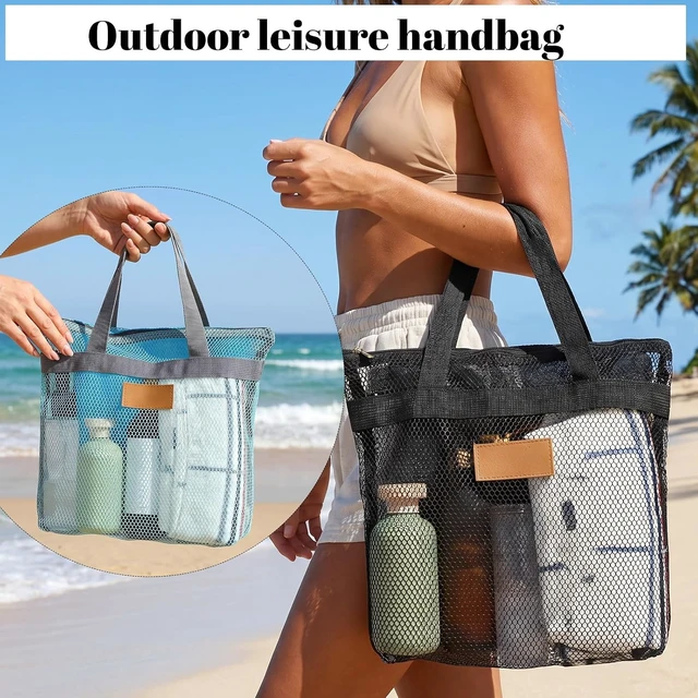Alt view image 5 of 7 - Dual Pack Portable Mesh Toiletry Shower Caddy with Handle