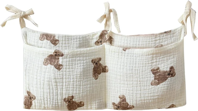 Main image of Bottles and Toys - Bedside Organizer, Hanging Nursery Storage Bag with Multiple Pockets for Diapers