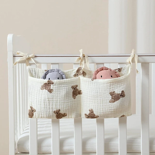Alt view image 4 of 6 - Bottles and Toys - Bedside Organizer, Hanging Nursery Storage Bag with Multiple Pockets for Diapers
