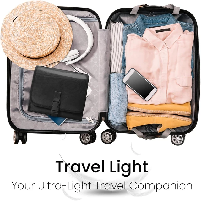 Alt view image 6 of 6 - and Essentials, Makeup Brushes, Skincare, Conditioner, Spacious Hanging Cosmetic Organizer - Waterproof Travel Toiletry Case with Multi-Pockets for Shampoo