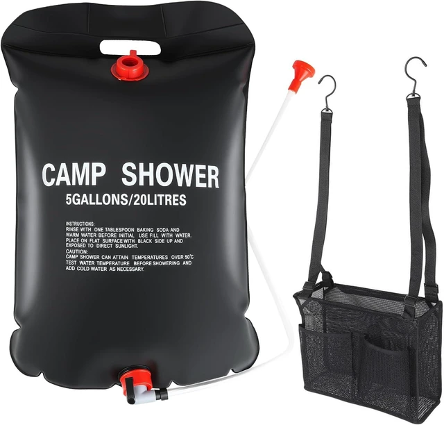 Main image of Beach & Swimming with Adjustable Switch and Removable Nozzle, Hiking, Portable Solar Shower Bag for Outdoor Camping