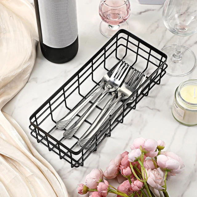 Alt view image 5 of 7 - Bathroom Shower Caddy, Kitchen Spice Rack & Cabinet Organizer, Wall Mount Storage Shelves, Rectangular Metal Wire Hanging Baskets