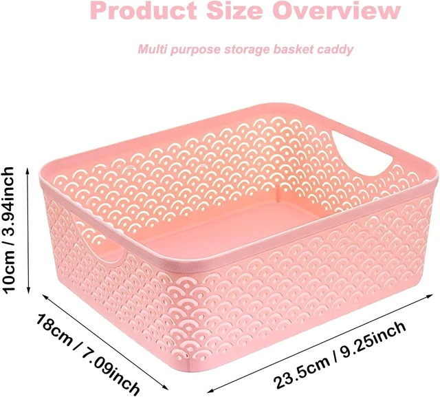 Alt view image 2 of 6 - Dual Pack Portable Bathroom Shower Organizer Basket for Dorm Use