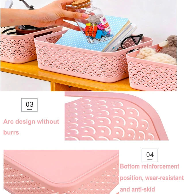 Alt view image 4 of 6 - Dual Pack Portable Bathroom Shower Organizer Basket for Dorm Use