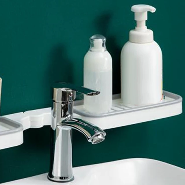 Alt view image 7 of 7 - Plastic Corner Shower Caddy for Bathroom Sink & Wall Storage