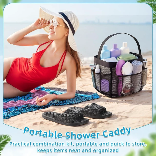 Alt view image 5 of 7 - Dual-Pack Dormitory Bathroom Organizer Essentials