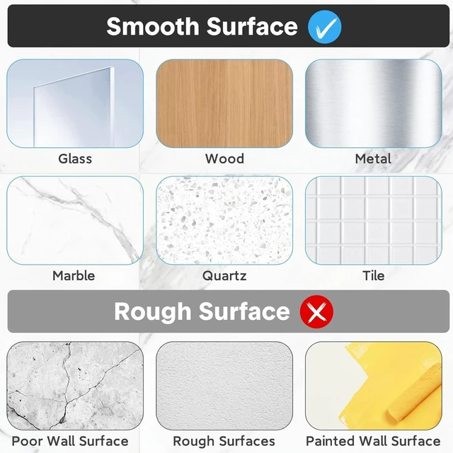 Alt view image 7 of 7 - Self-Adhesive Wall Hangers, Clear Sticky Shower Rack Refill