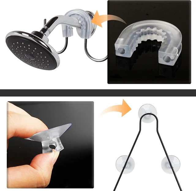Alt view image 3 of 5 - U-Shaped Bathroom Shower Caddy Connector Sucker Link