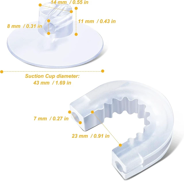 Alt view image 2 of 5 - U-Shaped Bathroom Shower Caddy Connector Sucker Link