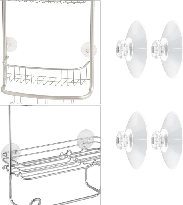 Alt view image 4 of 6 - Bathroom Shower Caddy Suction Cup Connectors