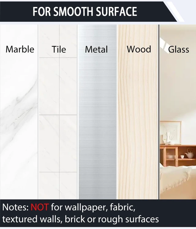 Alt view image 6 of 6 - Damage-Free Bathroom Storage, Robes & Stockings, Removable Metal Wall Mount for Towels, Adhesive Shower Razor Organizer with 3 Hooks