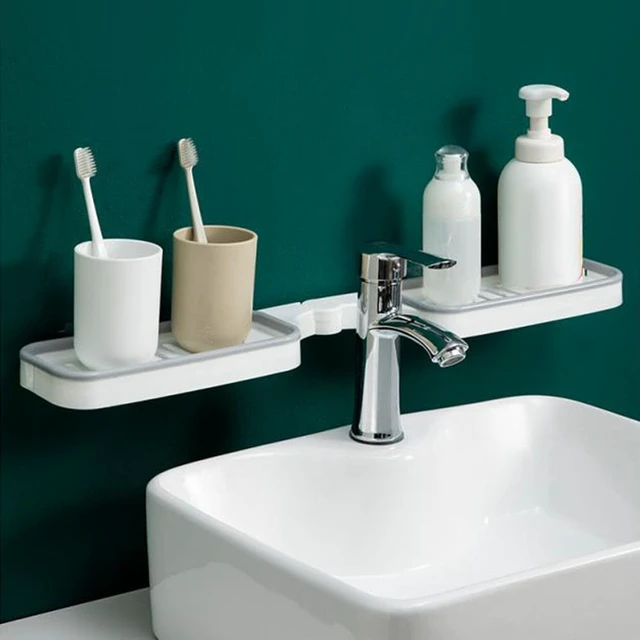 Alt view image 4 of 7 - Plastic Corner Shower Caddy for Bathroom Sink & Wall Storage