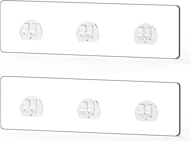 Main image of for Bathroom Shelf & Kitchen Rack Storage, No Drilling, Waterproof Strong Stick-on Hooks Strips, Adhesive Shower Caddy Replacement