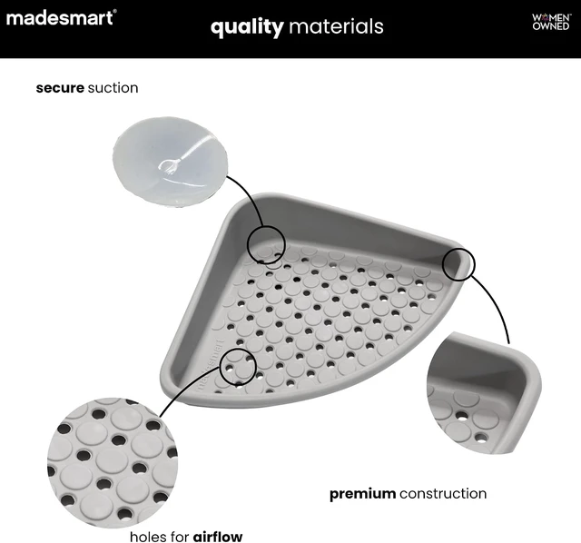 Alt view image 4 of 7 - Bathroom Corner Organizer Rack