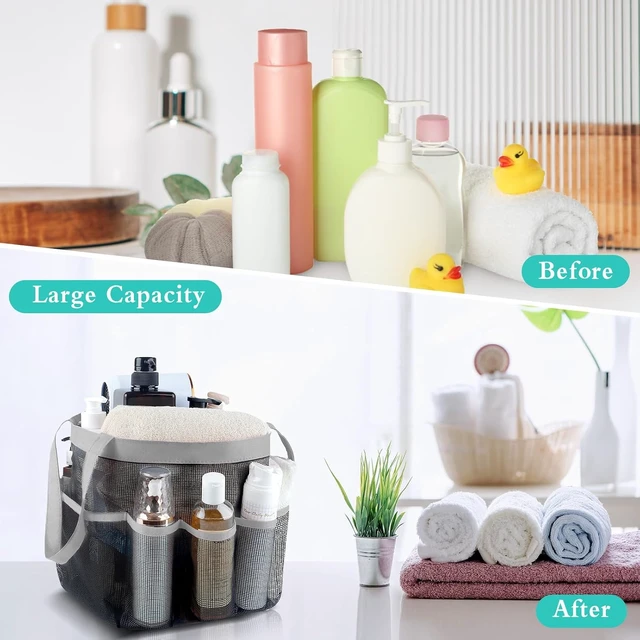 Alt view image 6 of 7 - Portable Mesh Shower Organizer Bag for Dorms and Camping