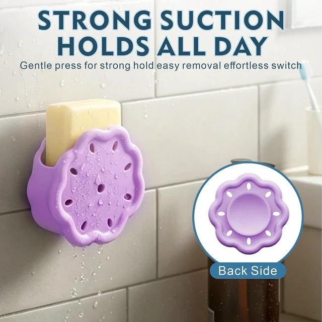 Alt view image 3 of 7 - Shower Steamer Holder with Adjustable Strap and Suction Tray