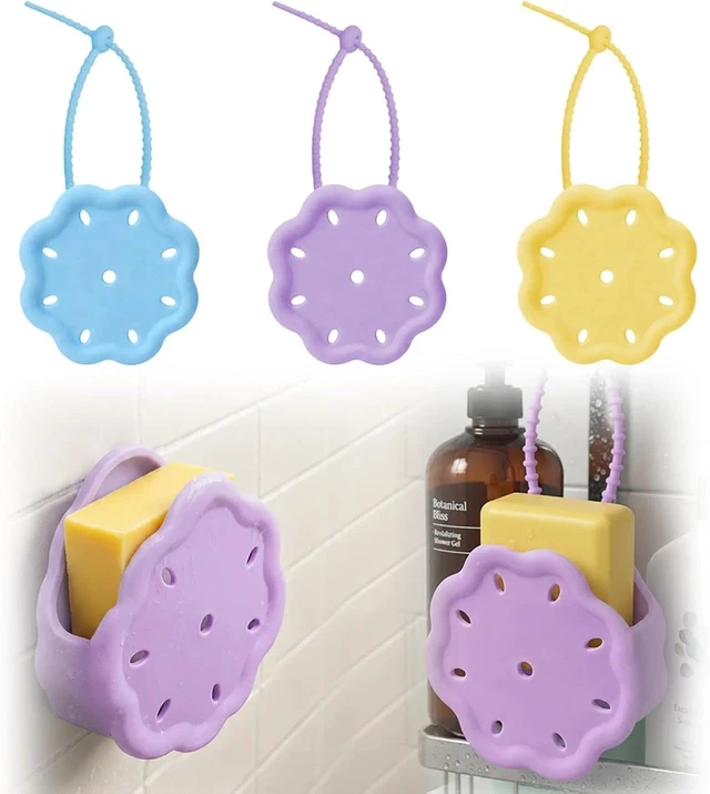 Main image of Shower Steamer Holder with Adjustable Strap and Suction Tray