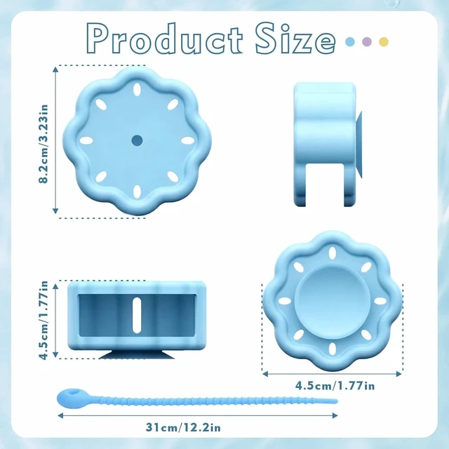 Alt view image 2 of 7 - Shower Steamer Holder with Adjustable Strap and Suction Tray