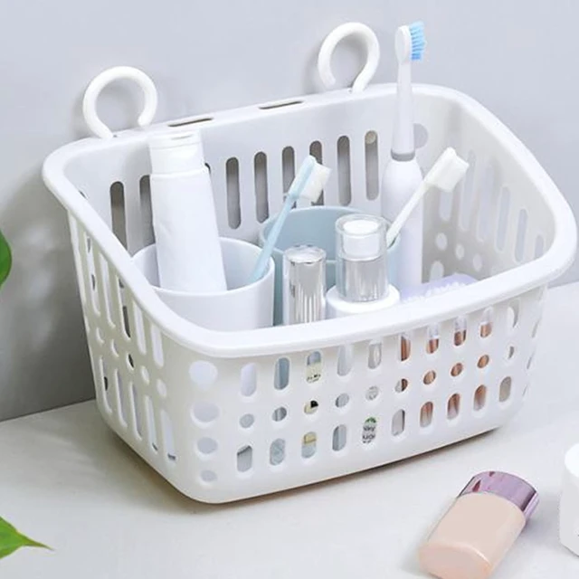 Alt view image 3 of 7 - Bathroom Tub Storage Rack, Suspended Shower Organizer with Drainage