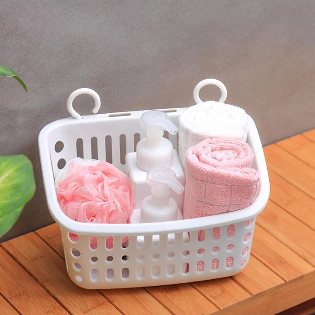 Alt view image 4 of 7 - Bathroom Tub Storage Rack, Suspended Shower Organizer with Drainage