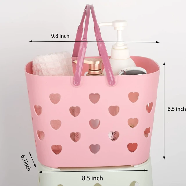 Alt view image 2 of 6 - Plastic Portable Shower Organizer Basket with Handle