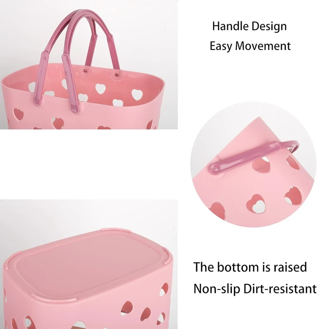 Alt view image 3 of 6 - Plastic Portable Shower Organizer Basket with Handle