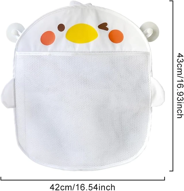 Alt view image 2 of 7 - Adorable Mesh Bathroom Toy Storage Bag with Double Suction Cups Hanging Tub Organizer