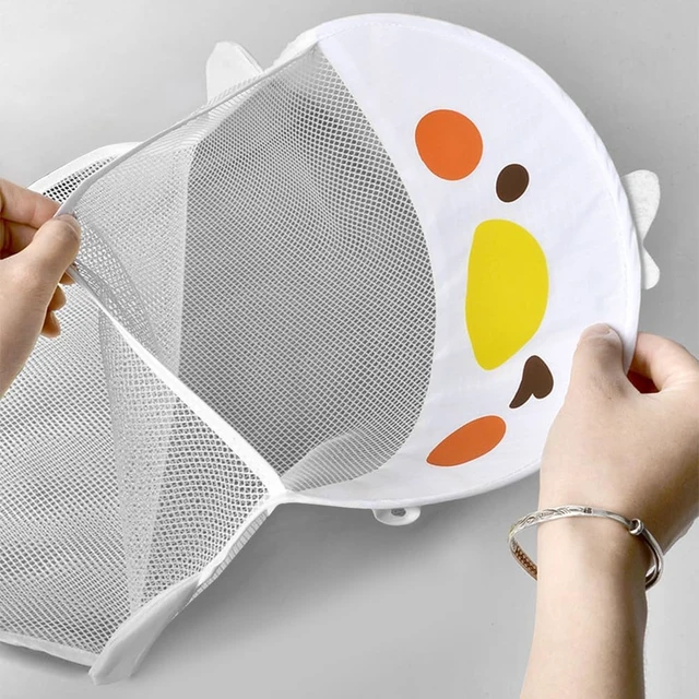 Alt view image 6 of 7 - Adorable Mesh Bathroom Toy Storage Bag with Double Suction Cups Hanging Tub Organizer