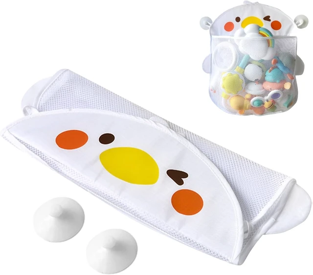 Alt view image 7 of 7 - Adorable Mesh Bathroom Toy Storage Bag with Double Suction Cups Hanging Tub Organizer