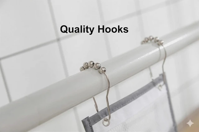 Alt view image 5 of 7 - Bathroom Closet Pantry Organizer, Hanging Shower Caddy with Mesh Pockets
