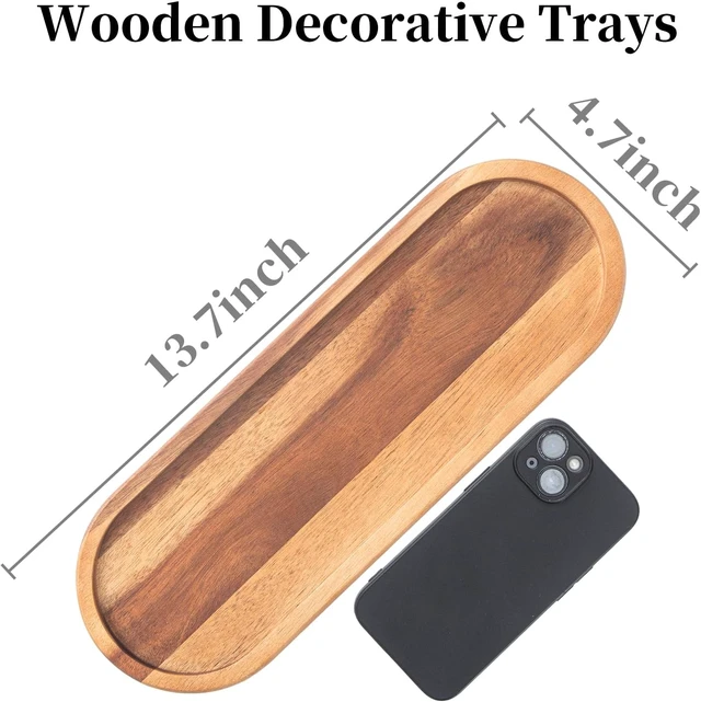 Alt view image 2 of 7 - and Makeup Storage, Shower, Toilet, Wooden Vanity & Bathroom Tray - Multi-Purpose Countertop Organizer for Kitchen Sink