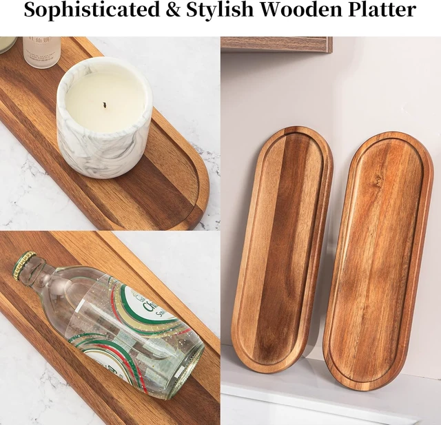 Alt view image 7 of 7 - and Makeup Storage, Shower, Toilet, Wooden Vanity & Bathroom Tray - Multi-Purpose Countertop Organizer for Kitchen Sink