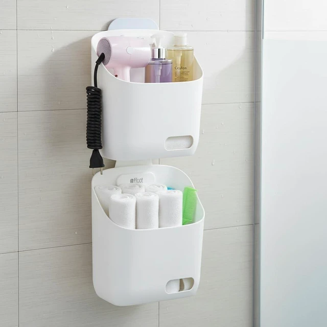 Alt view image 6 of 7 - Plastic Hanging Kitchen Storage Organizer with Detachable Hook for Door Cabinet or Railing