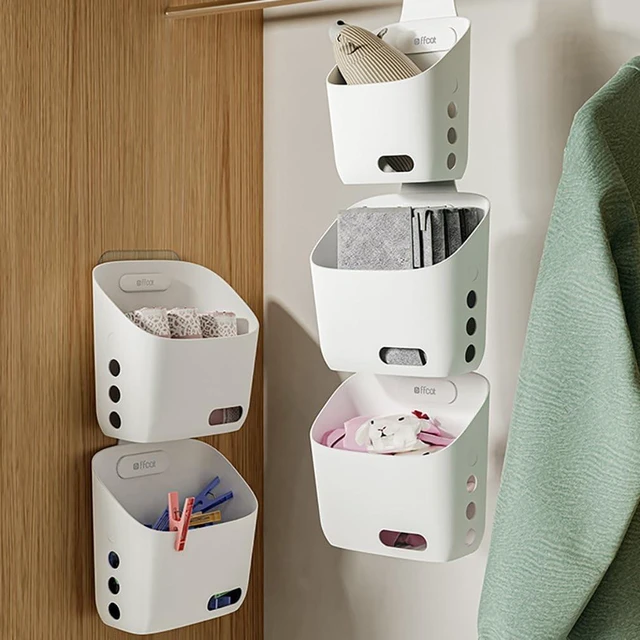 Alt view image 5 of 7 - Plastic Hanging Kitchen Storage Organizer with Detachable Hook for Door Cabinet or Railing