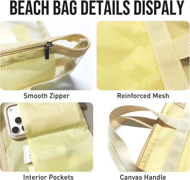 Alt view image 3 of 6 - Toiletry Essentials for Travel Camping Dorm Gym, Portable Quick-Dry Bath Organizer Bag with Zipper, Mesh Hanging Shower Caddy