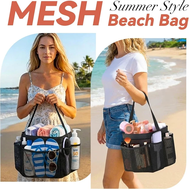 Alt view image 2 of 7 - Mesh Shower Pouch with Corner Bath Organizer Set