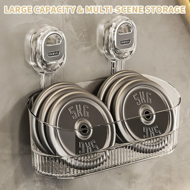 Alt view image 4 of 6 - No-Drill Suction Cup Shower Caddy for Bathroom Organization