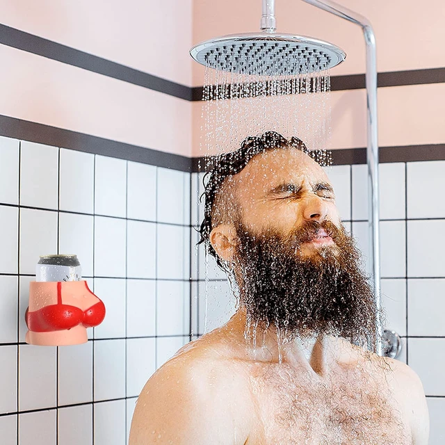 Alt view image 6 of 7 - Silicone Suction Cup Shower Beer Can Holder - Bathroom Drink Accessory for Bath Tub & Shower | Unique Gift Idea for Cold Brew Enthusiasts