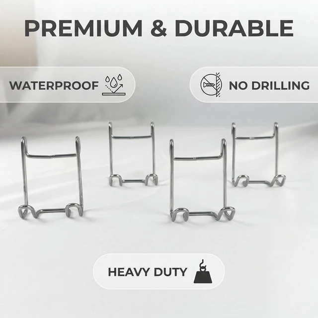 Alt view image 3 of 5 - Wall Mounted Shower Organizer with Razor Holder and Hook Rack